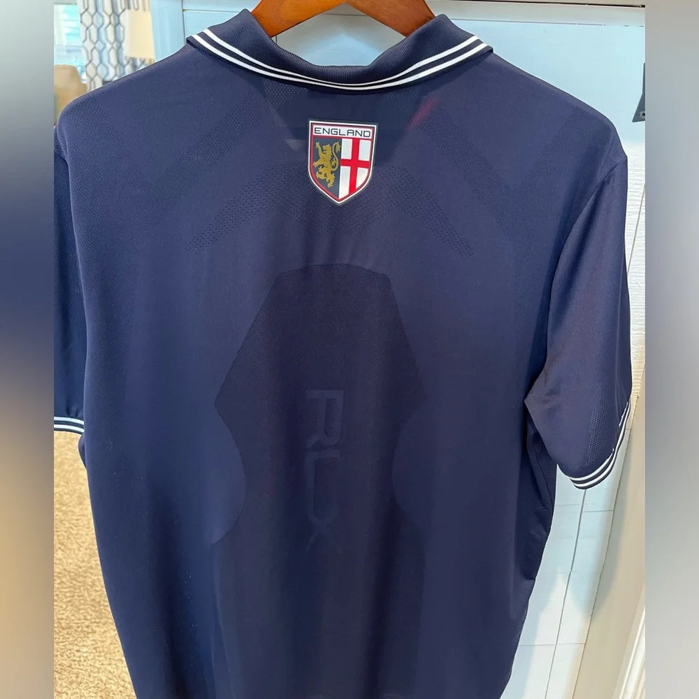 Polo Ralph Lauren RLX Performance XL Navy Blue Golf Polo England